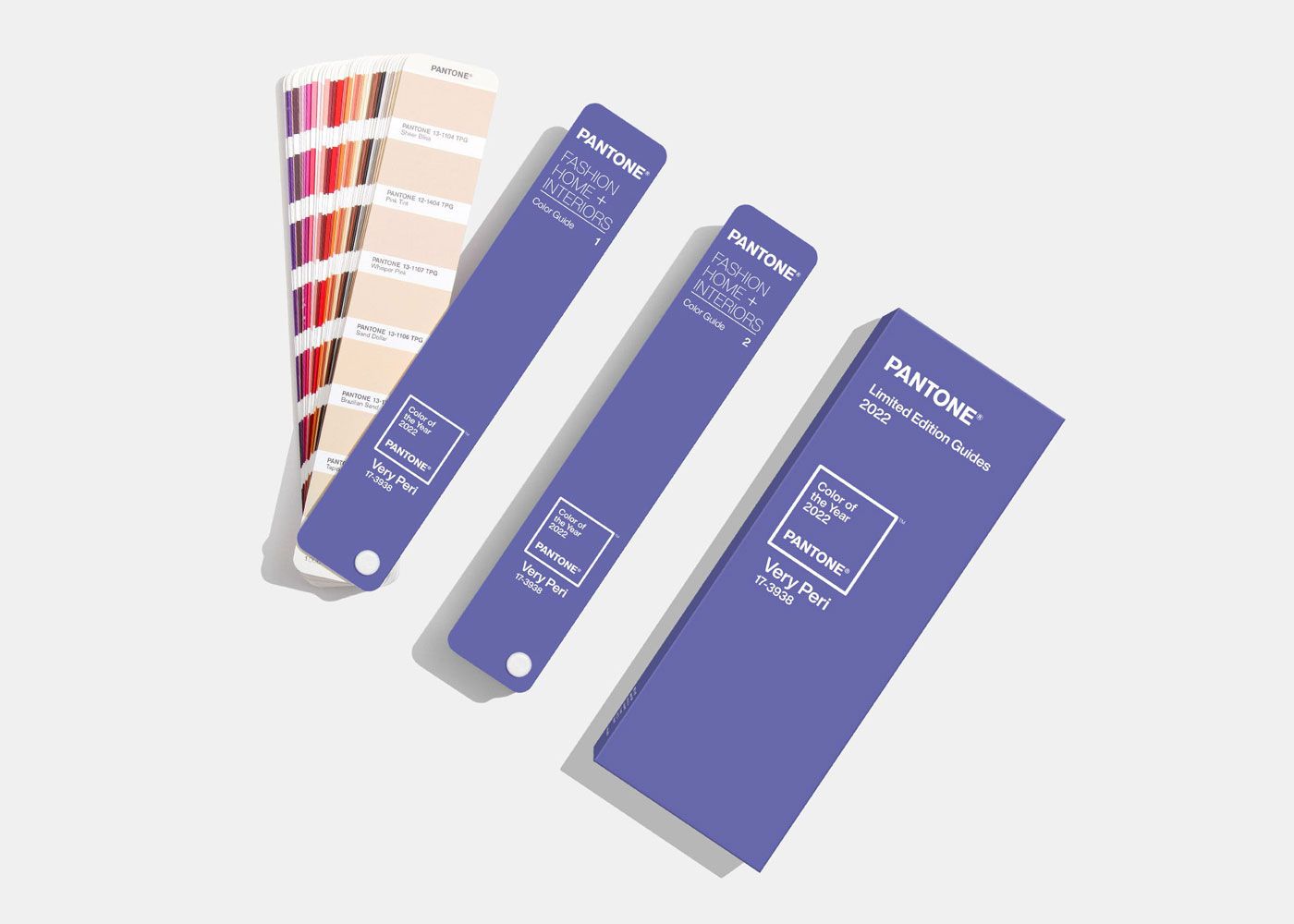 Swabs of 2022 Pantone color of the year, Very Peri